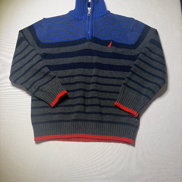 Nautica Other - Nautica, Boys size 5/6 Stripe Zipper Neck Sweater